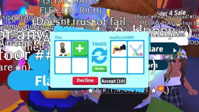 Trading NEON SKELE-REX in A RICH ADOPT ME Server (Roblox trade proof) смотреть онлайн