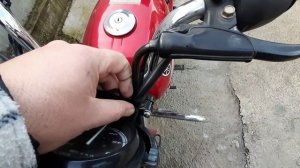 Замена троса сцепления, на Yamaha YBR 125