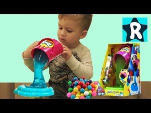 ★ ЖВАЧКА В ВЕДРЕ Интересная Игрушка Диспенсер Gumball Machine Candy Dispenser Gum toy