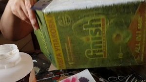 Перекраска картонной коробки. Мастер-класс. Ноябрь 2020.