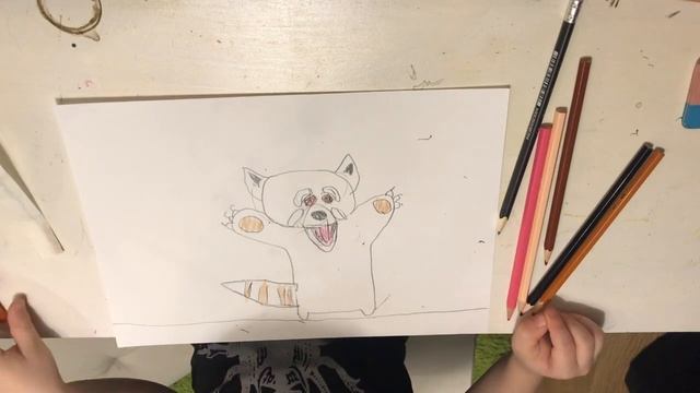 Мастер класс по рисованию «Малая панда» от Гриши Патрикеева (5,5 лет) смотреть онлайн