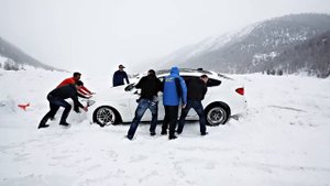 Snow drift Livigno 2015 BMW 5GT