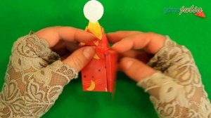 Оригами ЯПОНСКАЯ КУКЛА из бумаги
