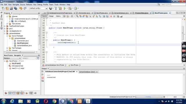 How we Connect Java Application to Mysql Xxamp Database Using Netbeans part-2 смотреть онлайн