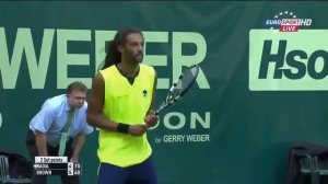 Dustin Brown vs Rafael Nadal Highlights HALLE 2014
