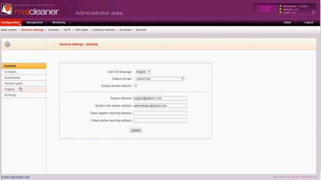 How to send MailCleaner logs to a Syslog server смотреть онлайн