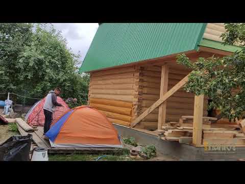 Это Какая то БАНЯ ГРОМАДИНА Проект бани 5х7 Да еще и ТЕРРАСА смотреть онлайн