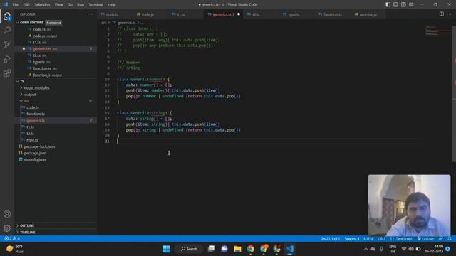 TypeScript Tutorial - part - 6 Generics
