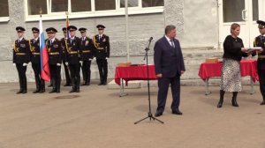 Министр территориальной безопасности Пермского края Виктор Батмазов  поздравил курсантов СОШ № 136