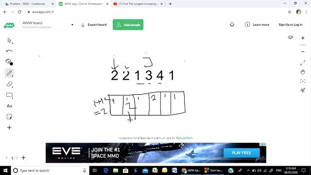 Codeforces "580A - Kefa and First Steps" solution( Bangla ) | Cpp language