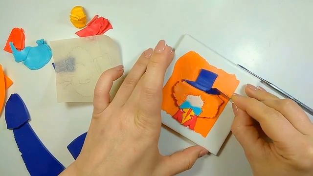 Брошь Шляпник из полимерной глины смотреть онлайн