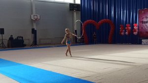 соревнование по художественной гимнастике с обручем 12.02.2022