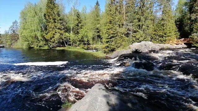 Рускеальские водопады – Ахвенкоски, Россия, Карелия смотреть онлайн