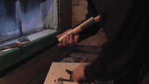 "Анаки" - эвенкийские ножны (делаем вставки из жести)