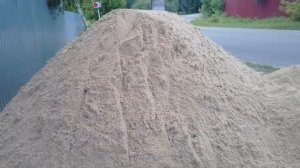 СТРОИМ САРАЙ .Привезли речной  песок для кладки ЧАСТЬ 3.  2 июля2018г