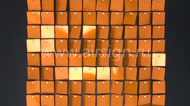 PS-27 Оранжевый. Панель с пайетками Air Sign. смотреть онлайн