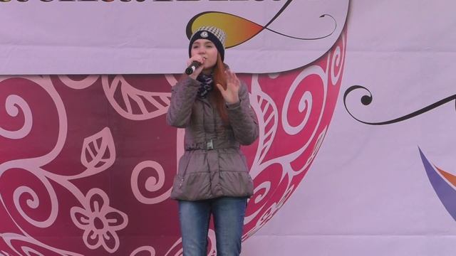 Полина Романова - Ангел-хранитель мой @ у Большого Новодевичьего пруда 19.04.2015