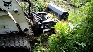 Бобтанк - ландшафтные работы. Расчистка участка мульчером.