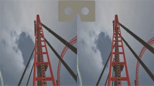 Roller Coaster 31 3D video SBS VR box google cardboard