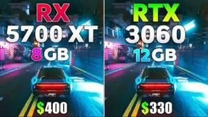 RTX 3060 vs RX 5700 XT - Test in 8 Games