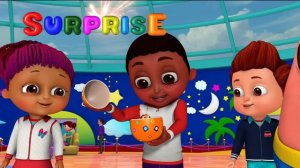 Kids Learn the Color Orange in a Ball Pit with Surprise Eggs - ChuChu TV Toddler Videos for Babies