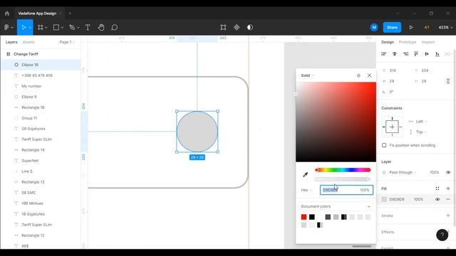 Vodafone Mobile App UI UX Design Using Figma #figma