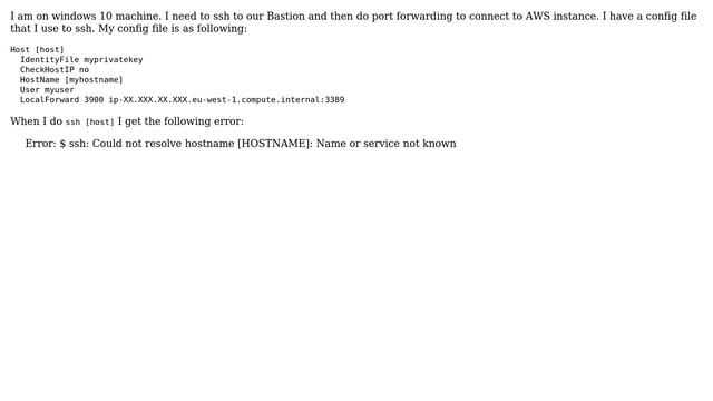 DevOps & SysAdmins: Eroor: $ ssh: Could not resolve hostname [HOSTNAME]: Name or service not known смотреть онлайн
