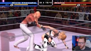 Rumble Roses (PS2) Story Mode - Dixie Clemets - 3 Count Cowgirl!