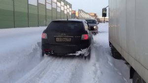 Mazda cx-7 off-road in urban drift