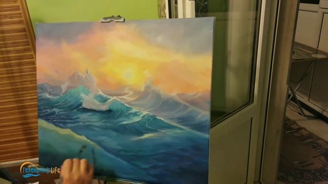 ПО МОТИВАМ АЙВАЗОВСКОГО ПИШЕМ МАСЛОМ victoryarts