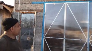 ОБШИЛИ ВОРОТА БОКСА ПОЛИКАРБОНАТОМ/СКЛАДНЫЕ ВОРОТА