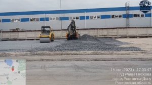 Отсыпка и планировка щебнем территорий.