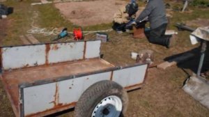 Прицеп для мотоблока,запчасти автомобиля Жигули.Своими руками .