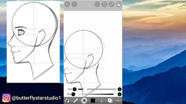 how to draw anime boy face in different angles || ibis paint x tutorial