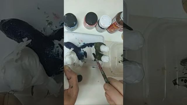 Мальчик на санках Роспись.#Ватнаяигрушка