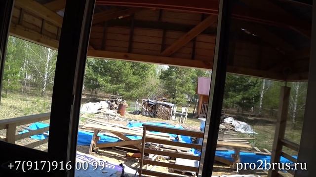 Обзор дома из двойного бруса 55 м2 . Двойной Брус . Каркасный дом . смотреть онлайн