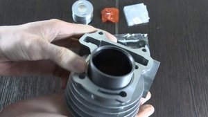 Цилиндр в сборе с поршнем 4-х такт. скутер (80см3 ) Тюнинг 47,00 мм (под шпильки 50 см3) ВАНЧАНГ