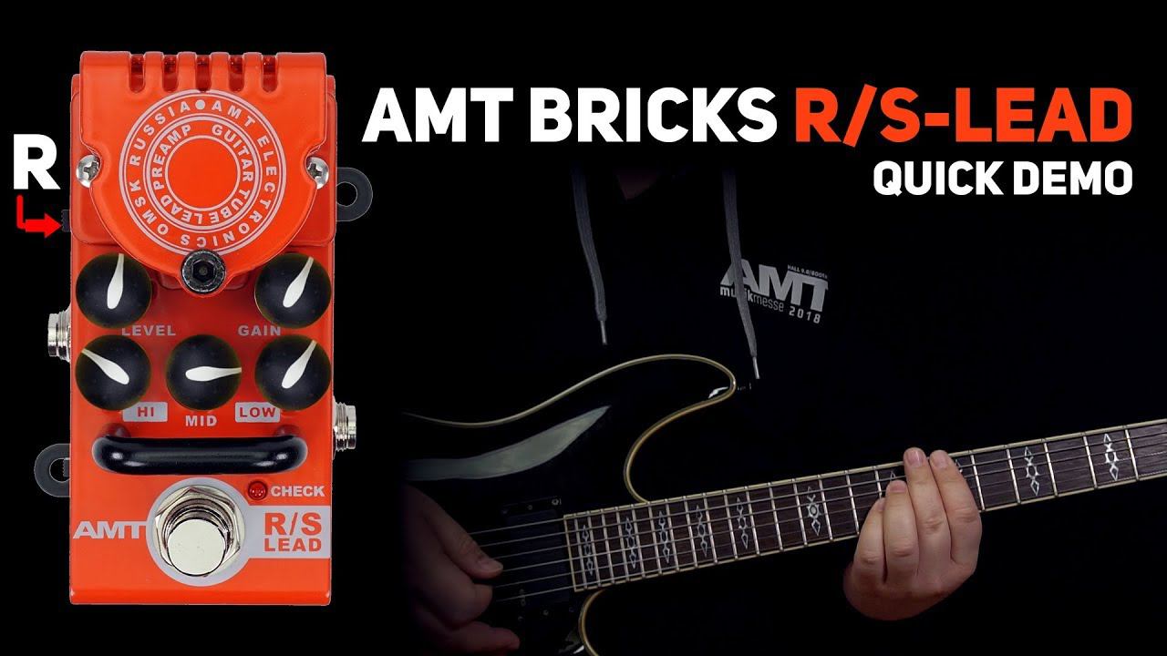 AMT Bricks R/S-Lead (Mesa/Soldano Emulates) tube preamp DEMO (no talking)