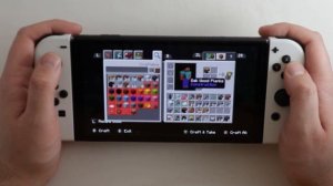 Minecraft Nintendo Switch OLED Gameplay