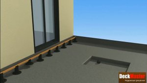 Установка и монтаж регулируемых опор для террас