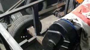 Обзор вездеход на гусеницах ( Мечта) часть 7, установил двигатель с КПП.