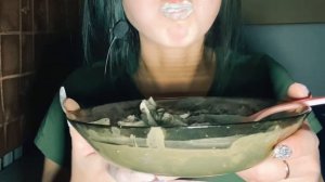 ASMR VIDEO/MUKBANG/Каша из гол. узбекской,белой жетысай,крошкой мела и миксом гл. И с чёрной Уралко