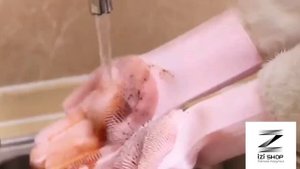 Перчатки-щётки хозяйственные IZI