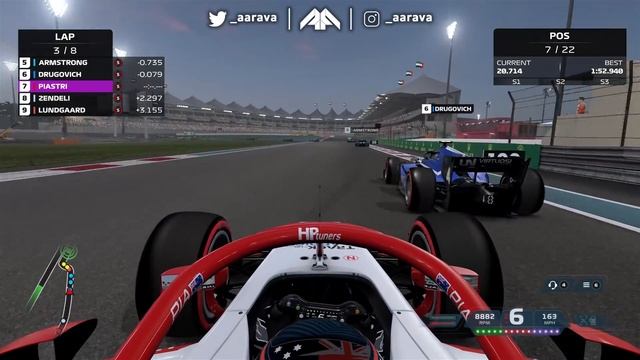 NEW DLC FOR THE F1 2021 GAME! ABU DHABI FEATURE RACE F2 2021 GAMEPLAY!