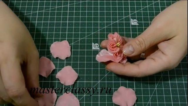 Цветы из холодного фарфора. Заколка для волос из холодного фарфора – английская роза