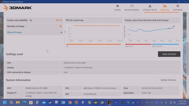 New ZOTAC AMP Extreme 4080 / 3DMARK STRESS TEST