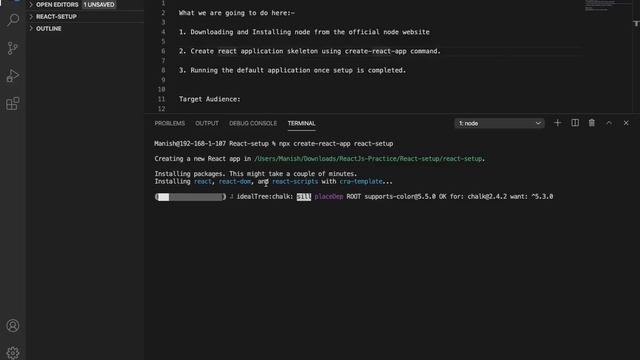 First time React Js Basic Setup смотреть онлайн
