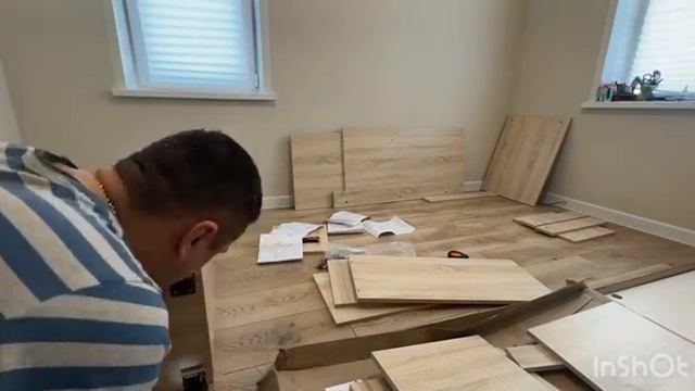 Письменный стол "Квадро" с шкафом, сонома/белый 6440/3448 смотреть онлайн