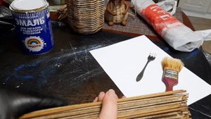 Эффект состаривания бумажной лозы