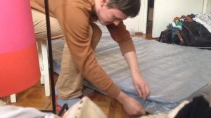 Распаковка матраса ИКЕЯ